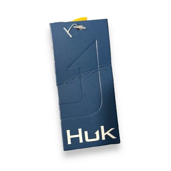 HUK Icon X Tide Change Mens M Long Sleeve Blue Fishing Shirt UPF 50+ NWT - Picture 4 of 6